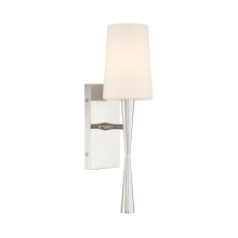 Crystorama TRE-221-OP-PN - Trenton 5'' Polished Nickel Sconce