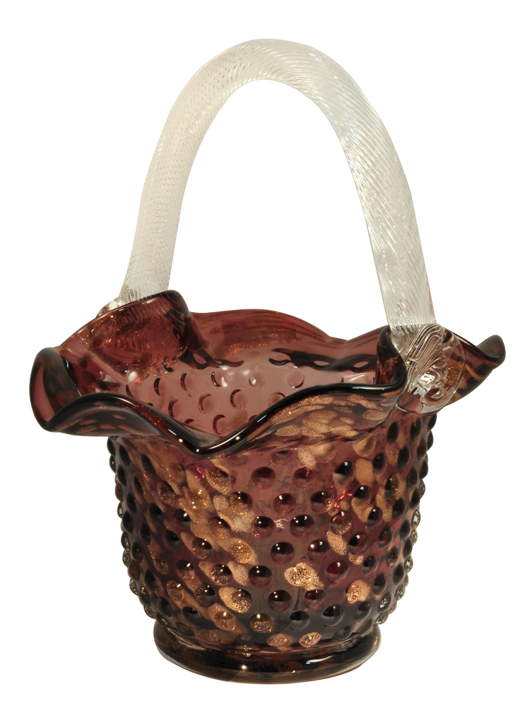 8.25X7X10.5 PURPLE BASKET