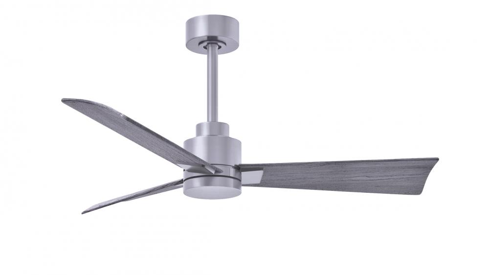 Alessandra - 42" Three Blade Transitional Ceiling Fan - Brushed Nickel Finish
