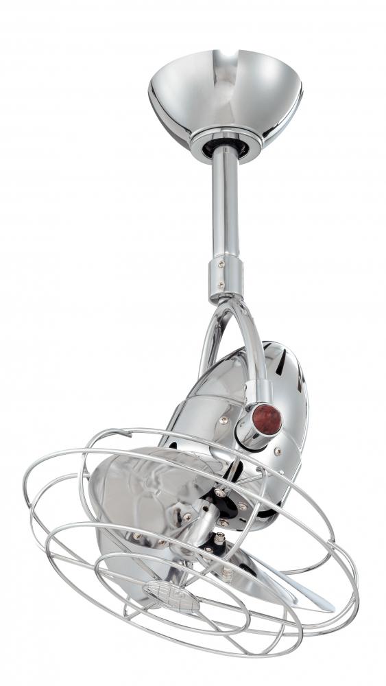 Diane - Polished Chrome - Metal Blades - 10" Downrod