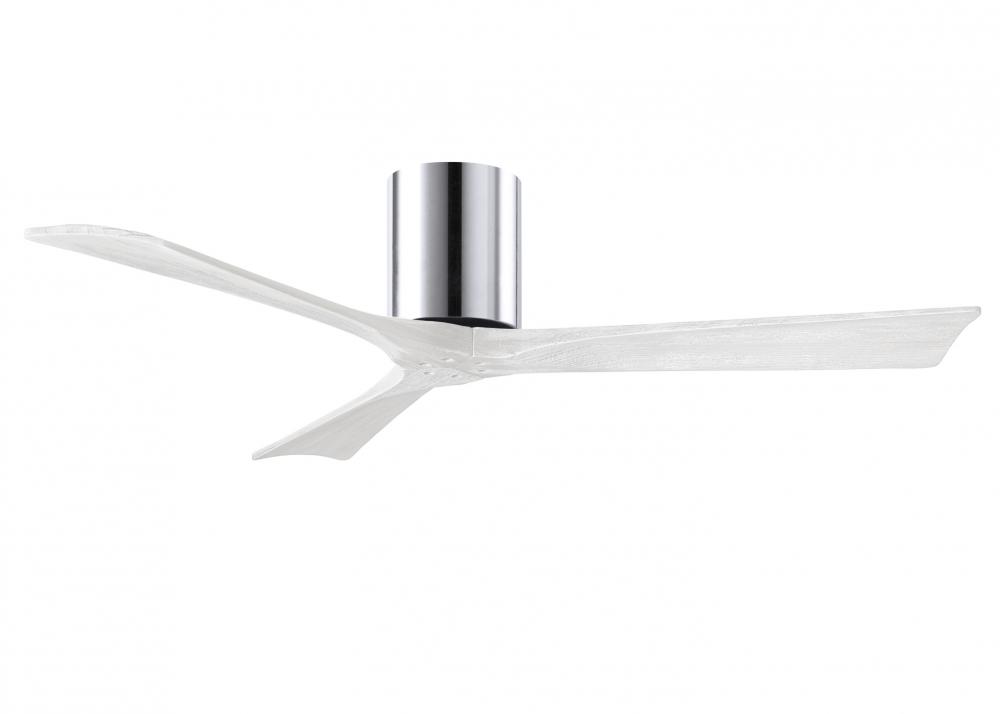 Irene - 3H - Polished Chrome - Matte White Blades - 52" Blades