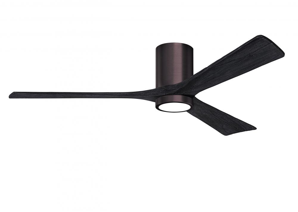 Irene - 3HLK - Brushed Bronze - Black Blades - 60"