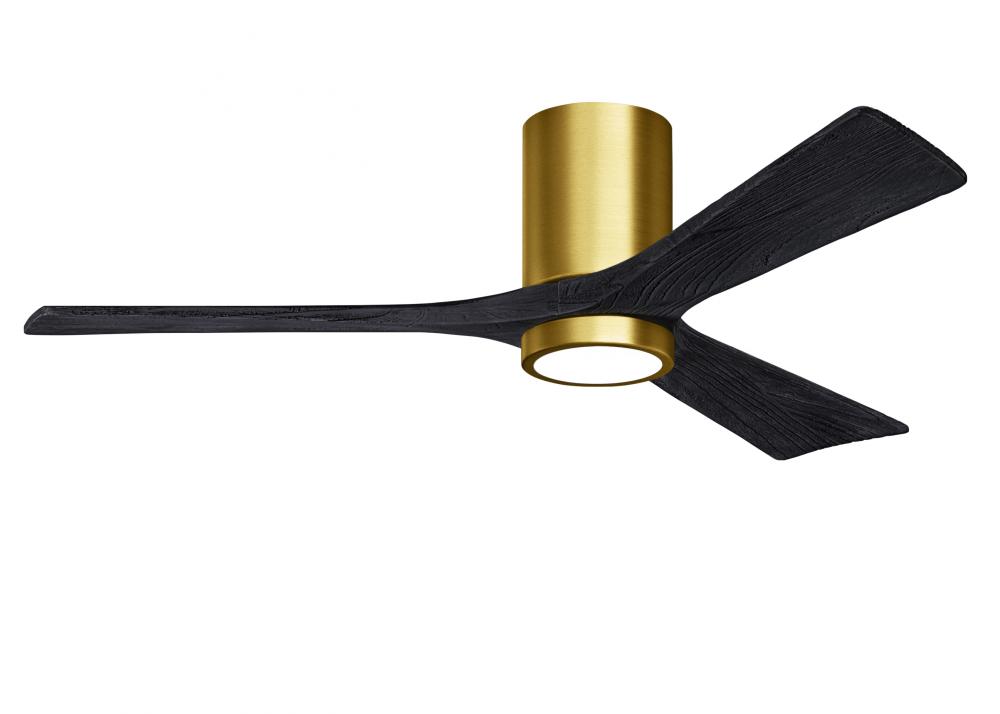 Irene - 3HLK - Brushed Brass - Matte Black Blades - 52" Blades