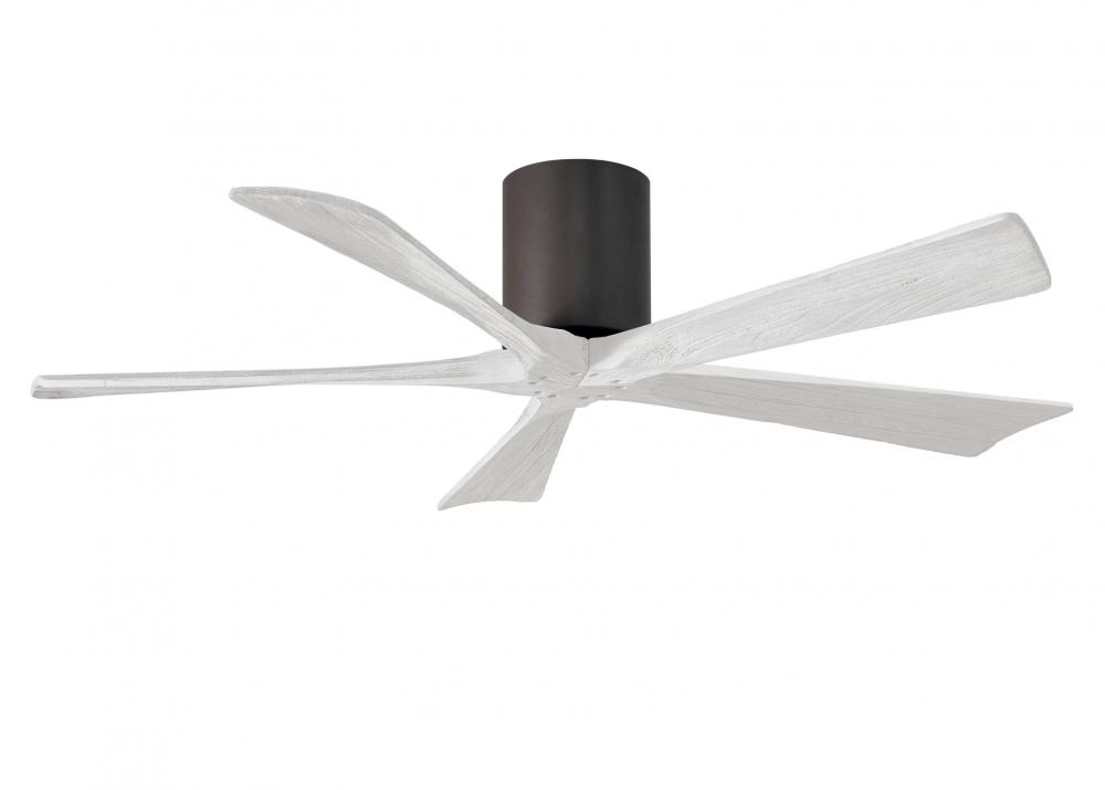 Irene - 5H - Textured Bronze - Matte White Blades - 52" Blades