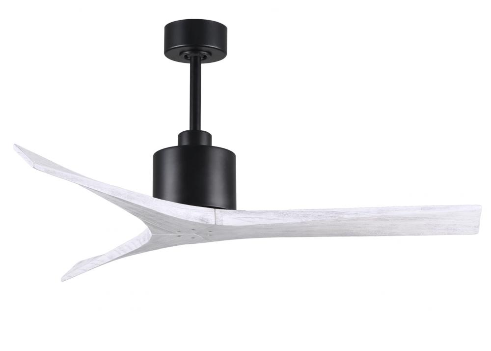 Mollywood - 52" Ceiling Fan - Matte Black Finish - Matte White Blades