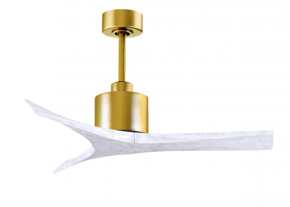 Mollywood - 42" Ceiling Fan - Brushed Brass Finish - Matte White Blades