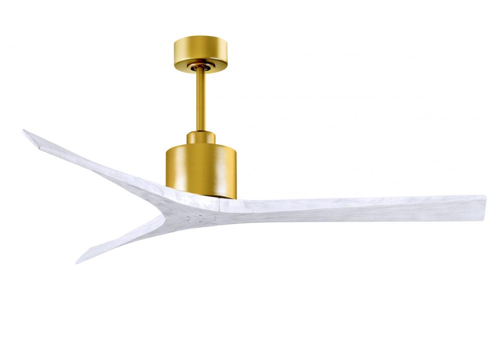 Mollywood - 60" Ceiling Fan - Brushed Brass Finish - Matte White Blades