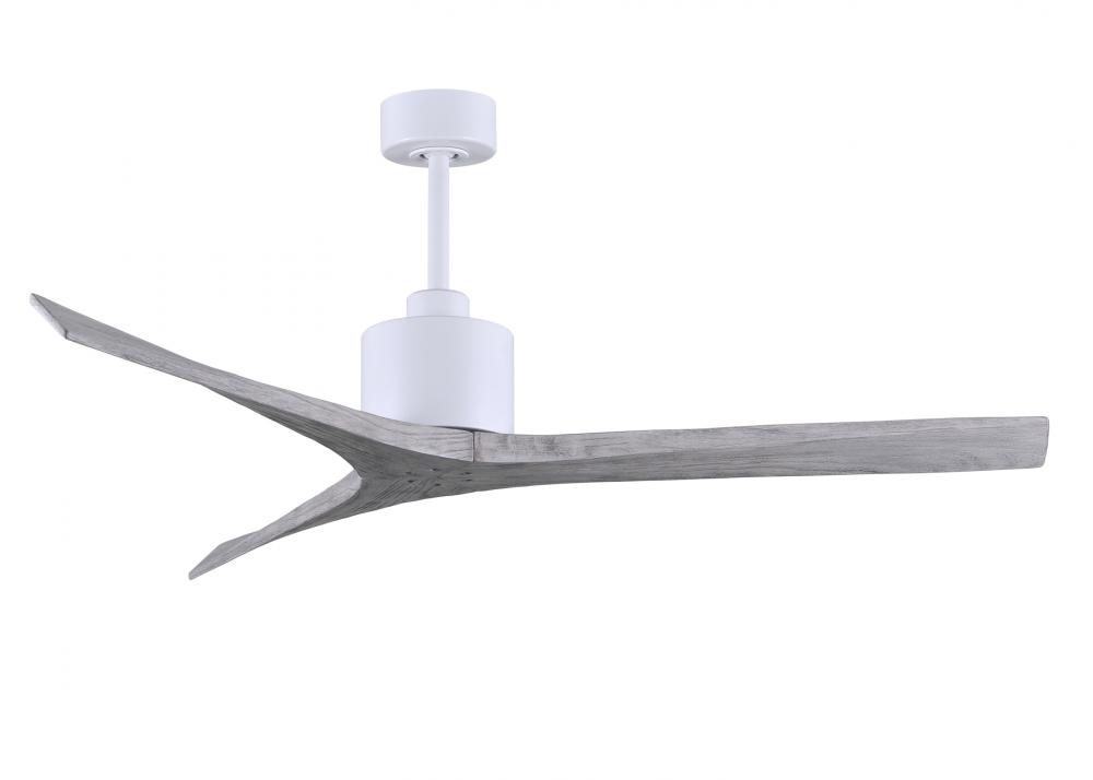 Mollywood - 60" Ceiling Fan - Matte White Finish - Barn Wood Tone Blades