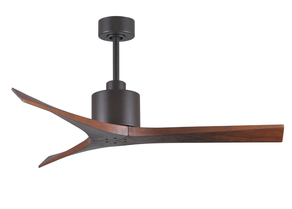 Mollywood - 52" Ceiling Fan - Textured Bronze Finish - Walnut Tone Blades