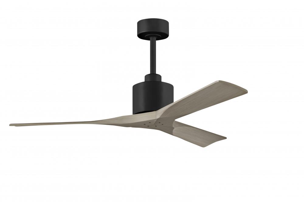 Nan - 52" Ceiling Fan - Matte Black Finish - Gray Ash Tone Blades
