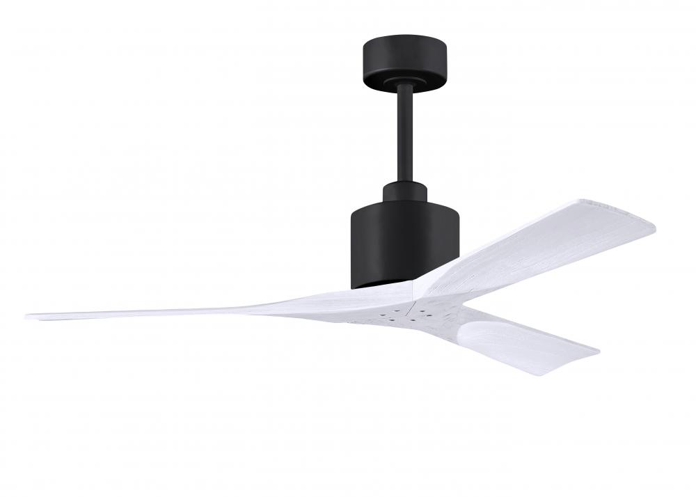 Nan - 52" Ceiling Fan - Matte Black Finish - Matte White Blades