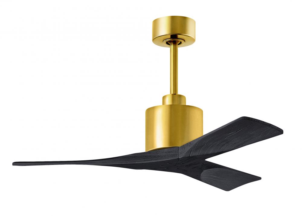 Nan - 42" Ceiling Fan - Brushed Brass Finish - Matte Black Blades