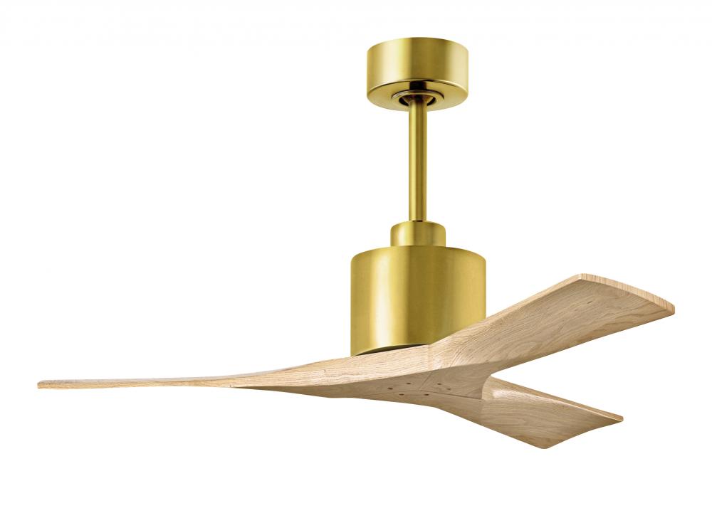 Nan - 42" Ceiling Fan - Brushed Brass Finish - Light Maple Tone Blades