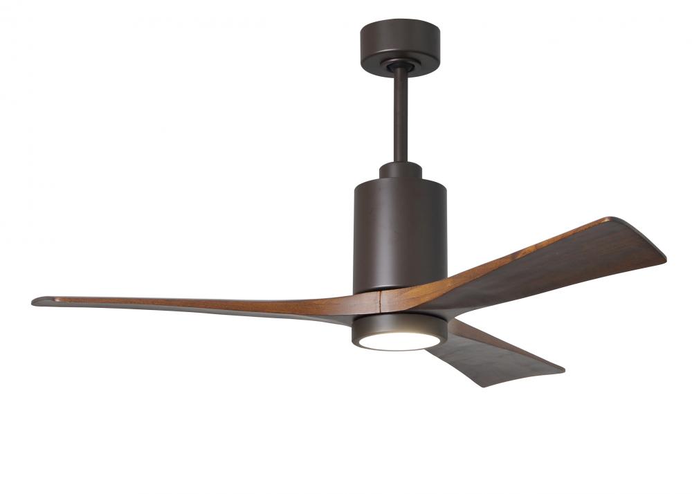Patricia - 3 - 52" Three Blade Ceiling Fan - 5CCT Integrated LED - Textured Bronze Finish