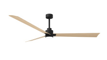 Matthews Fan Company AKLK-BK-LM-72 - Alessandra-72" Three Blade Transitional Ceiling Fan-5CCT Integrated LED-Matte Black Finish