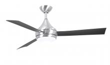 Matthews Fan Company DA-BS-BB - Donaire - Three Blade Paddle Fan - Integrated LED - Brushed Stainless Finish