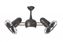 Matthews Fan Company DGLK-TB-MTL - Dagny LK - Rotational Ceiling Fan - Integrated LED - Textured Bronze Finish - Metal Blades
