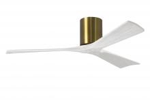 Matthews Fan Company IR3H-BRBR-MWH-52 - Irene - 3H - Brushed Brass - Matte White Blades - 52" Blades