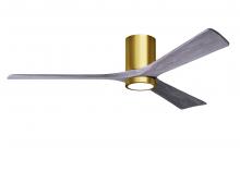 Matthews Fan Company IR3HLK-BRBR-BW-60 - Irene - 3HLK - Brushed Brass - Barn Wood Tone Blades - 60" Blades