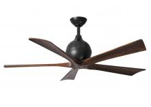 Matthews Fan Company IR5-BK-WA-52 - Irene 5 - Black - Walnut Tone Blades - 52" Blades - 10" Downrod
