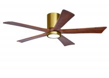 Matthews Fan Company IR5HLK-BRBR-WA-52 - Irene - 5HLK - Brushed Brass - Walnut Tone Blades - 52" Blades