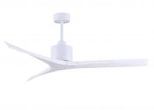 Matthews Fan Company MW-MWH-MWH-60 - Mollywood - 60" Ceiling Fan - Matte White Finish - Matte White Blades