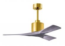 Matthews Fan Company NK-BRBR-BW-42 - Nan - 42" Ceiling Fan - Brushed Brass Finish - Barn Wood Tone Blades