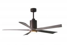 Matthews Fan Company PA5-TB-BW-60 - Patricia - 5 - 60" Five Blade Ceiling Fan - 5CCT Integrated LED - Textured Bronze Finish