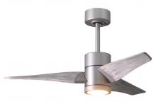 Matthews Fan Company SJ-BN-BW-42 - Super Janet - 42" Ceiling Fan - Integrated LED - Brushed Nickel Finish - Barn Wood Tone Blades