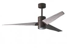 Matthews Fan Company SJ-TB-BW-60 - Super Janet - Textured Bronze - Barn Wood Tone Blades - 60" Blades - 10" Downrod