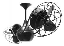 Matthews Fan Company VB-BK-MTL - Vent Bettina - Rotational Ceiling Fan - Matte Black Finish - Metal Blades