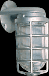 VAPORPROOF VBR 100 WALL BRACKET WHITE WITH GLASS GLOBE