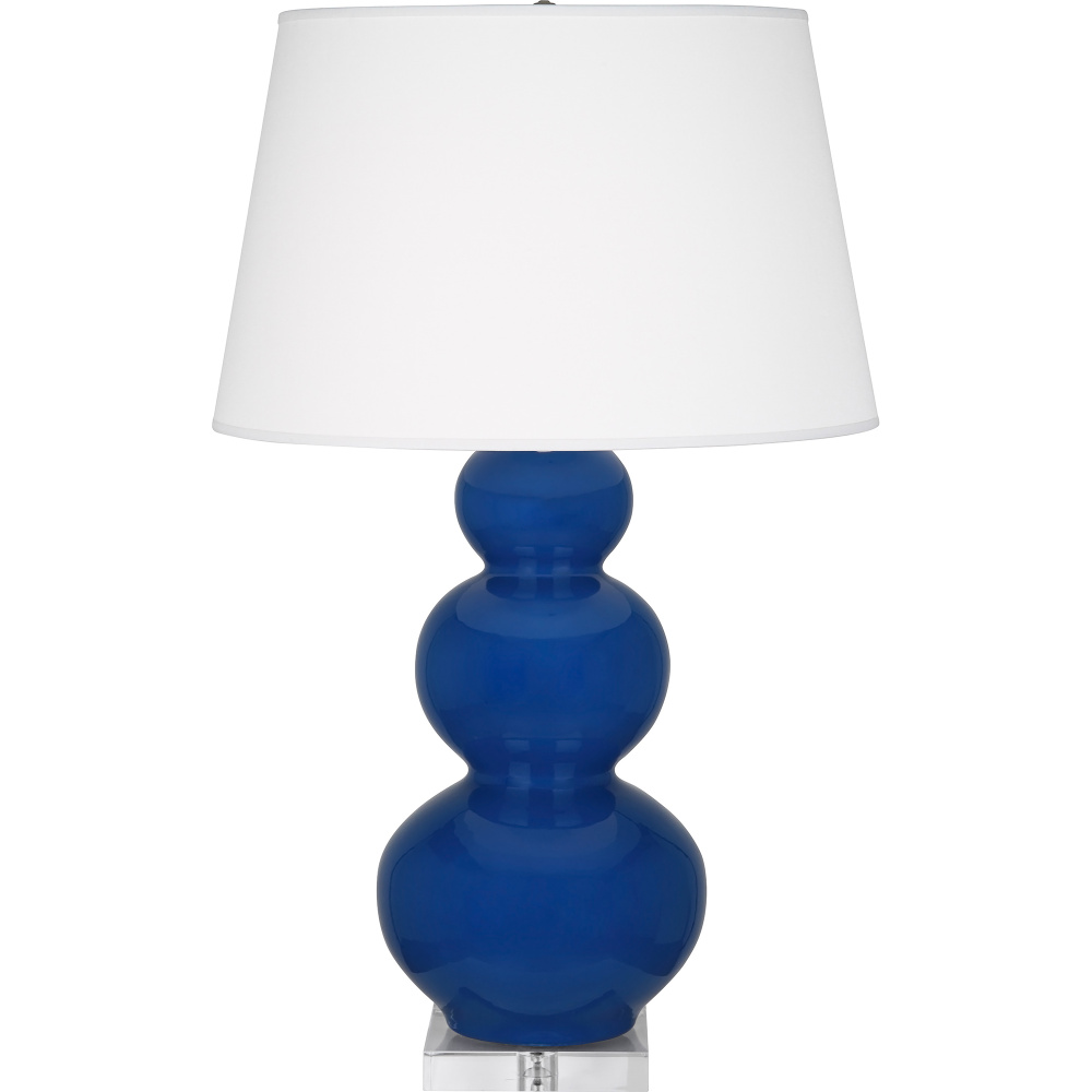 Cobalt Triple Gourd Table Lamp