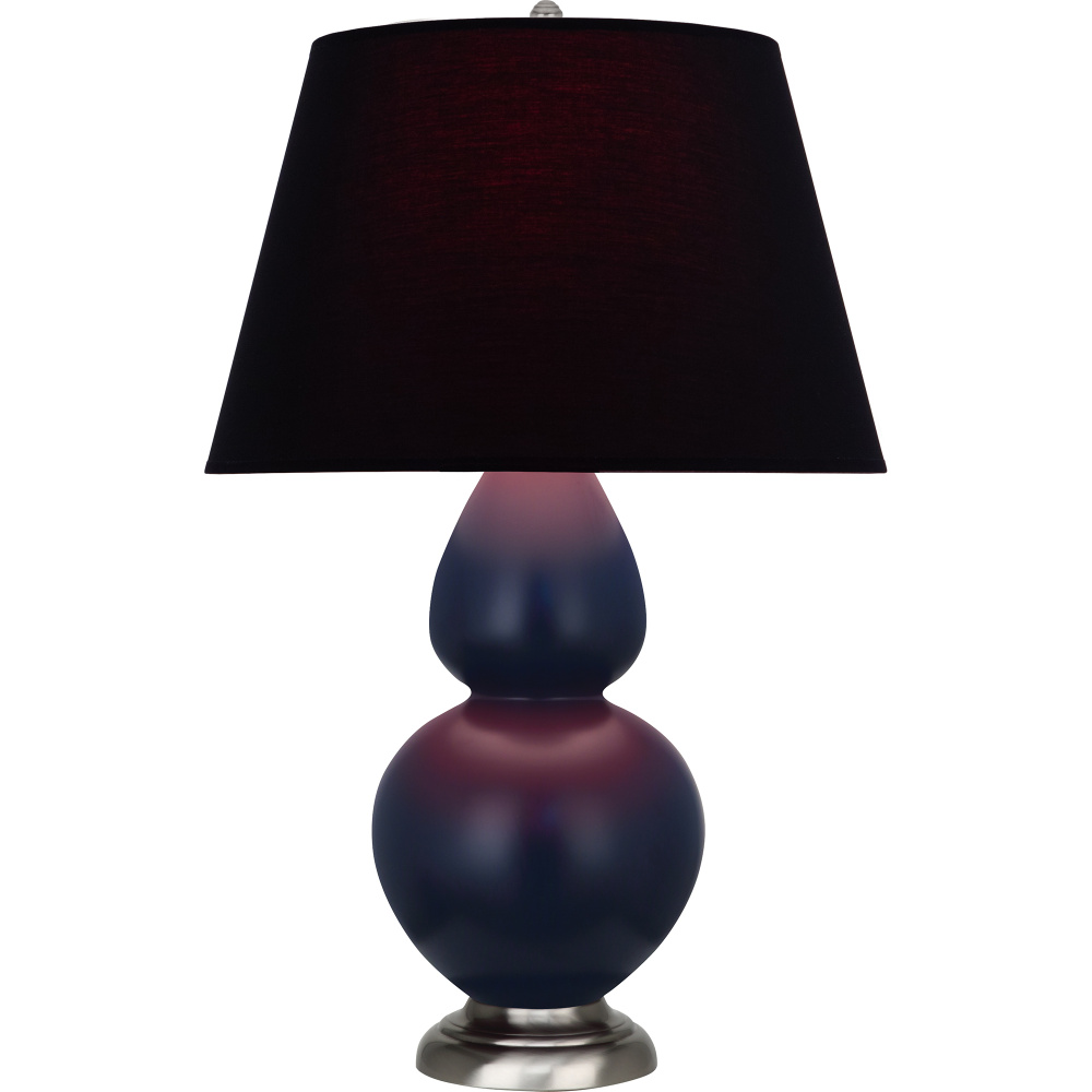 Matte Midnight Blue Double Gourd Table Lamp