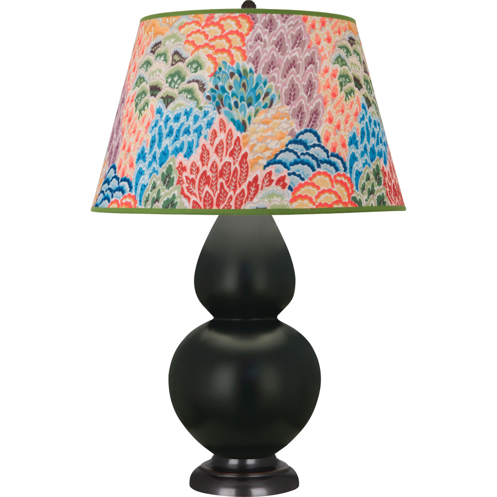 Matte Obsidian Double Gourd Table Lamp
