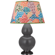 Robert Abbey MCR57S - Matte Ash Double Gourd Table Lamp