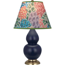 Robert Abbey MMB50S - Matte Midnight Blue Small Double Gourd Accent Lamp