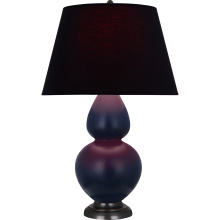 Robert Abbey MMB57K - Matte Midnight Blue Double Gourd Table Lamp