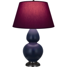 Robert Abbey MMB57P - Matte Midnight Blue Double Gourd Table Lamp
