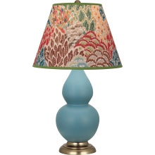 Robert Abbey MOB50F - Matte Steel Blue Small Double Gourd Accent Lamp