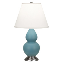 Robert Abbey MOB52 - Matte Steel Blue Small Double Gourd Accent Lamp