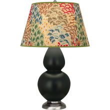 Robert Abbey MOS22F - Matte Obsidian Double Gourd Table Lamp