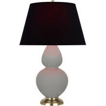 Robert Abbey MST55K - Matte Smokey Taupe Double Gourd Table Lamp