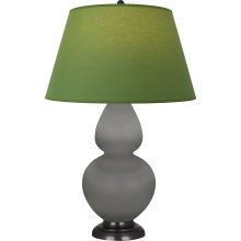 Robert Abbey MST57G - Matte Smokey Taupe Double Gourd Table Lamp