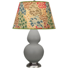 Robert Abbey MST59F - Matte Smokey Taupe Double Gourd Table Lamp