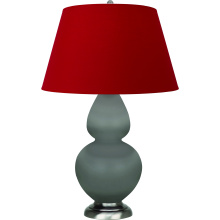 Robert Abbey MST59R - Matte Smokey Taupe Double Gourd Table Lamp