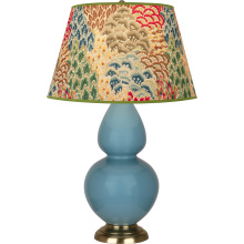 Robert Abbey OB20F - Steel Blue Double Gourd Table Lamp
