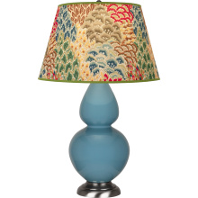 Robert Abbey OB22F - Steel Blue Double Gourd Table Lamp