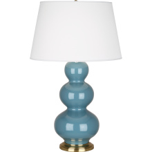 Robert Abbey OB40X - Steel Blue Triple Gourd Table Lamp