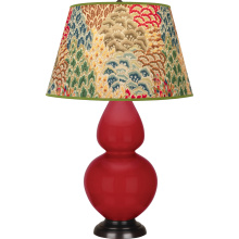 Robert Abbey RR21F - Ruby Red Double Gourd Table Lamp